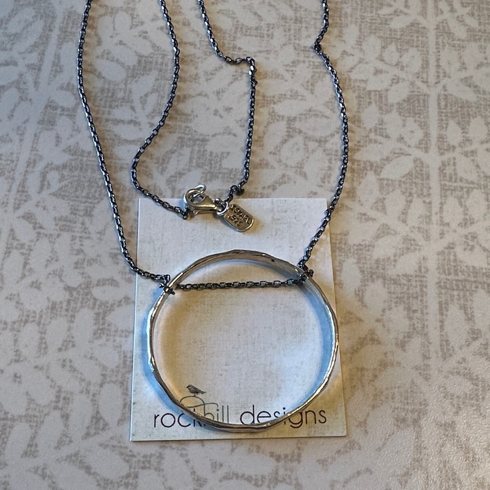 NEW! Rockhill Designs Full Circle SS Necklace